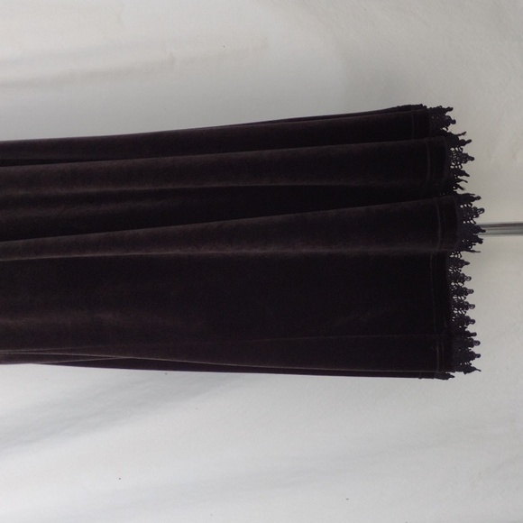 Coldwater Creek Black Velour Sleeveless Maxi Lace Embellished Dress & Jacket PM - Picture 4 of 12